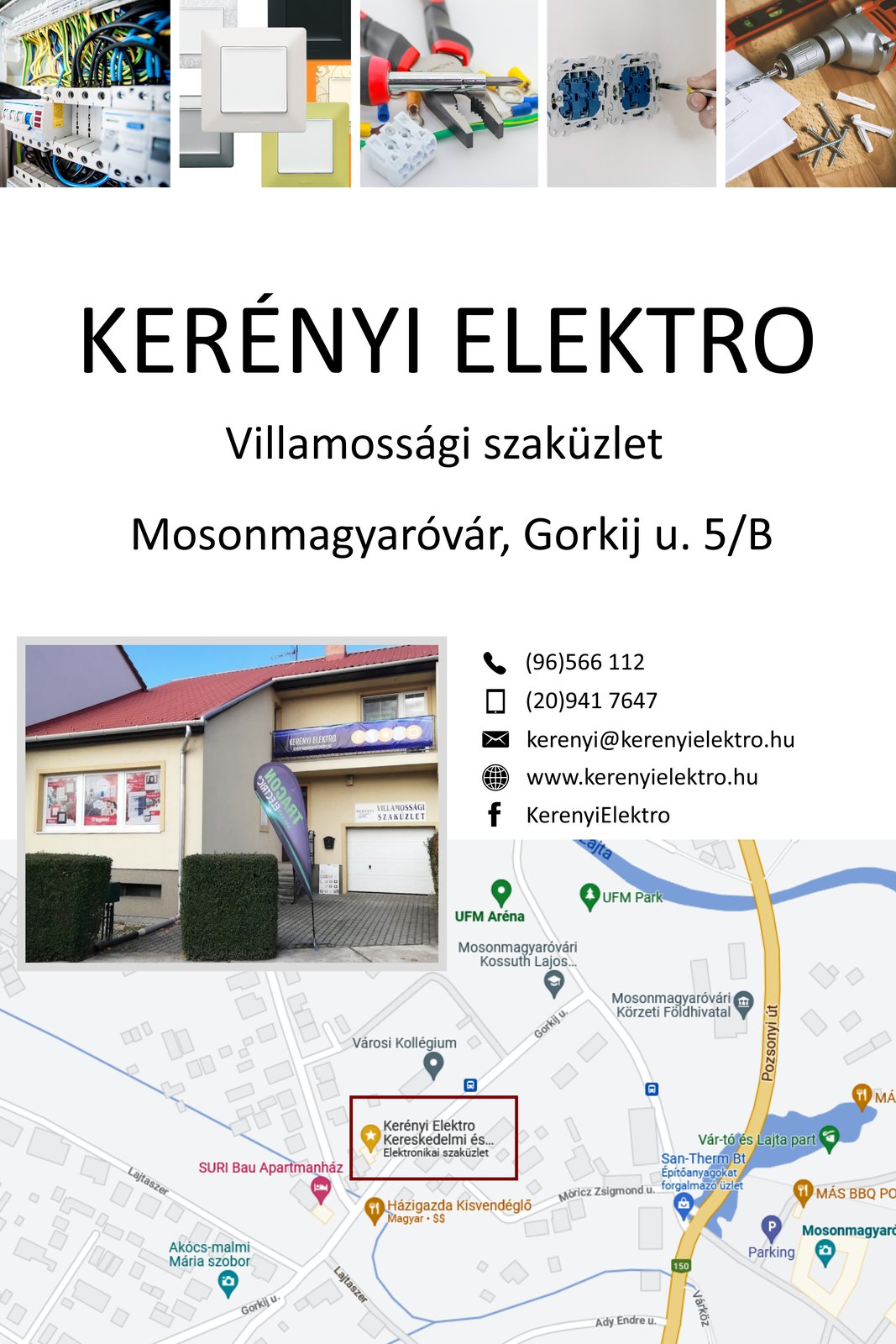 Mosonmagyaróvár, Gorkij u. 5/B | Tel: 96/566-112